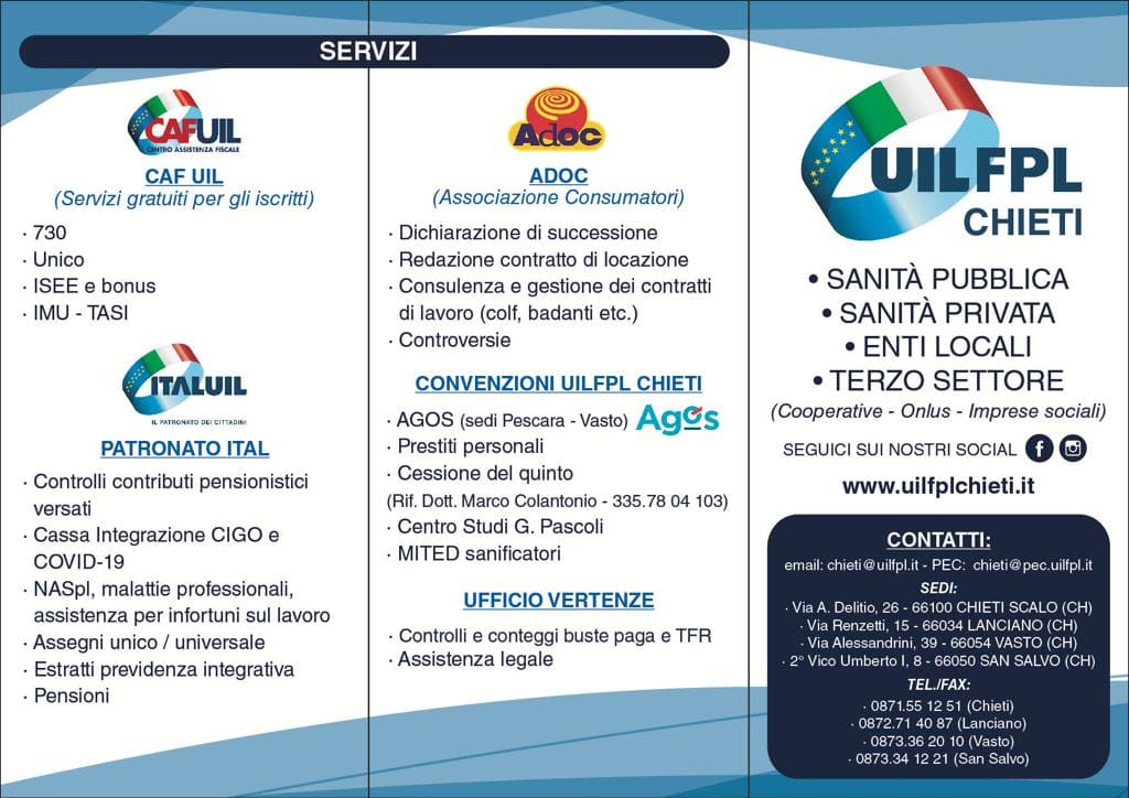 convenzioni uilfpl chieti